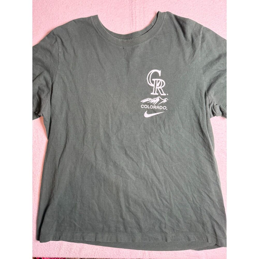 Colorado Rockies MLB Baseball Nike Green Shirt Men's Size XL Tee T-shirt